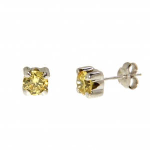 Gold earrings 10kt, 11-5BOW